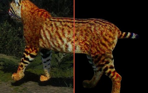 A render half raw, half background-masked